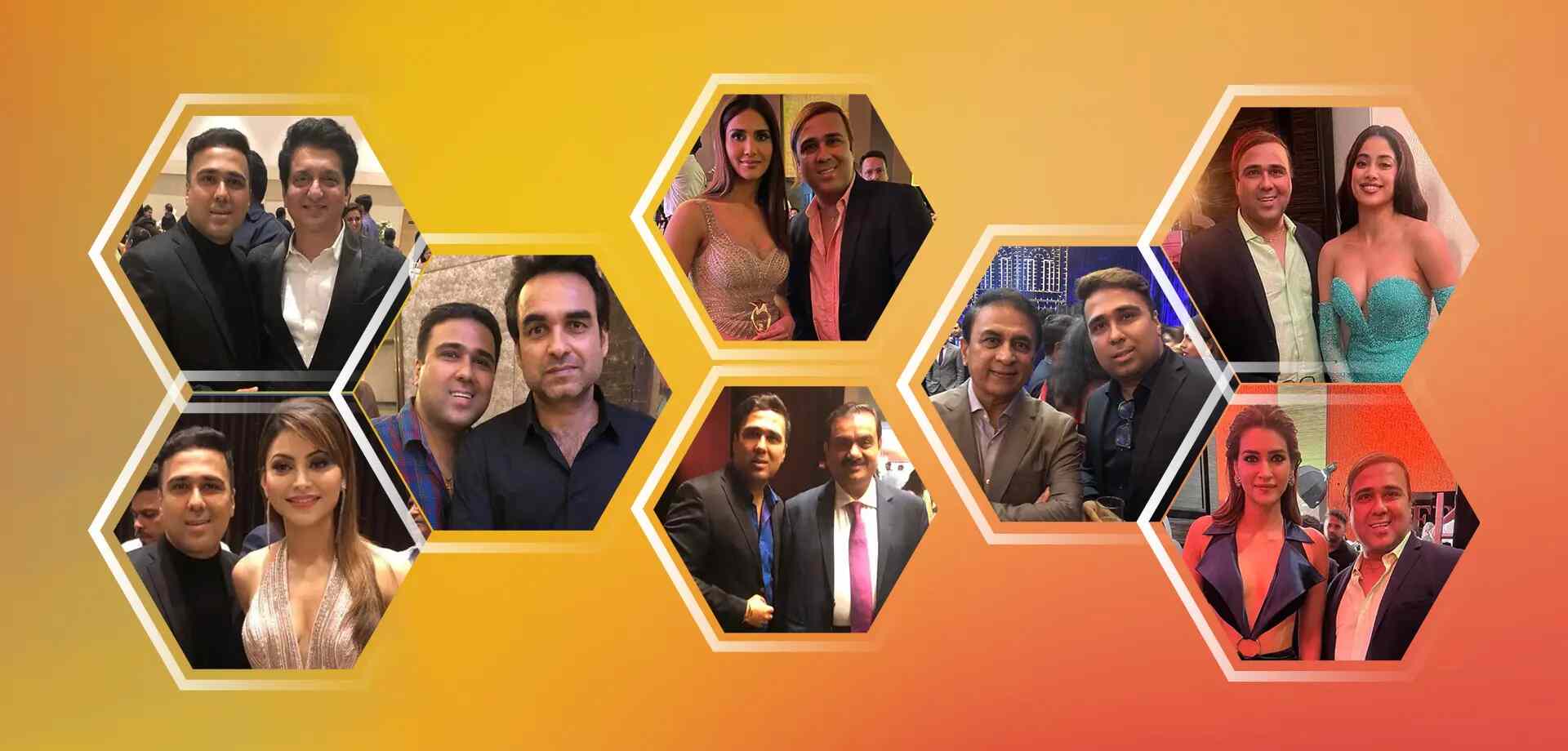 Astrologer Susshil Kanghya with Celebrities